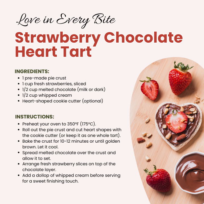 8 - Love in Every Bite - Strawberry Chocolate Heart Tart