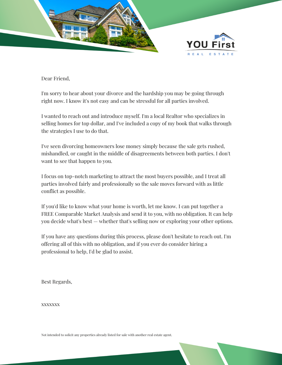 Cover Letter_Divorce HomeOwner 1_Green