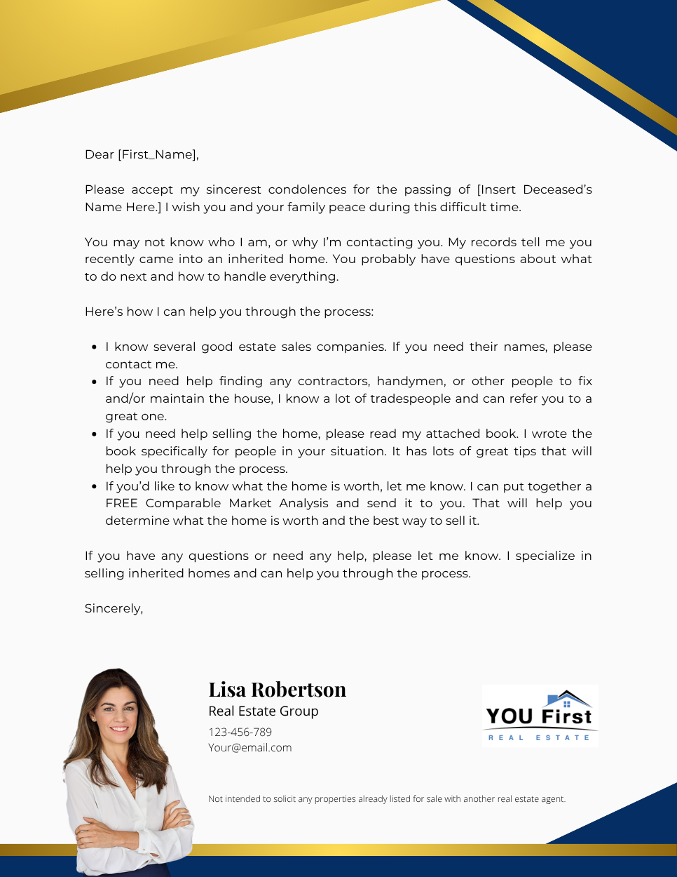 Inherited Cover Letter 1 - Design 2