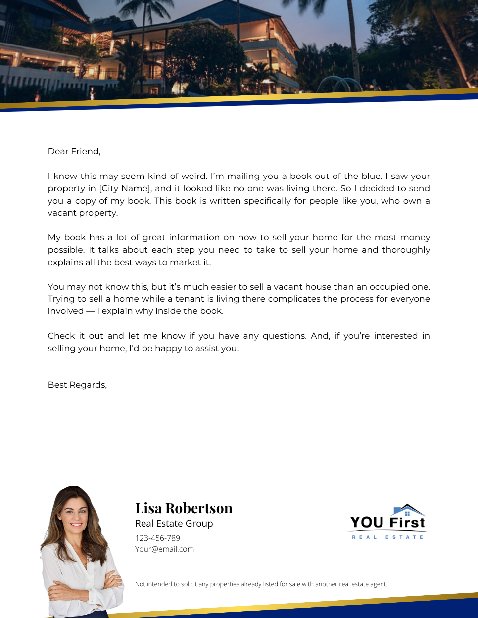 Vacant Cover Letter 2 - Design 2